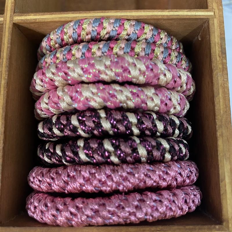 8 szt./partia damskie modne kolorowe gumki do włosów na Bransoletkę dziewczęce elastyczna gumka do włosów knekki sznurek do włosów knekki haar elastiek