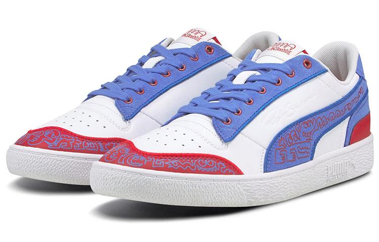Men's Sneakers PUMA Ralph Sampson Mr Doodle Casual Shoes White/Blue/Red