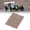 10 Pcs RC Brushless Motor Shaft Rod Replacement Stainless Steel Length 48.5mm Diameter 4mm Sliver for RC Model Accessory