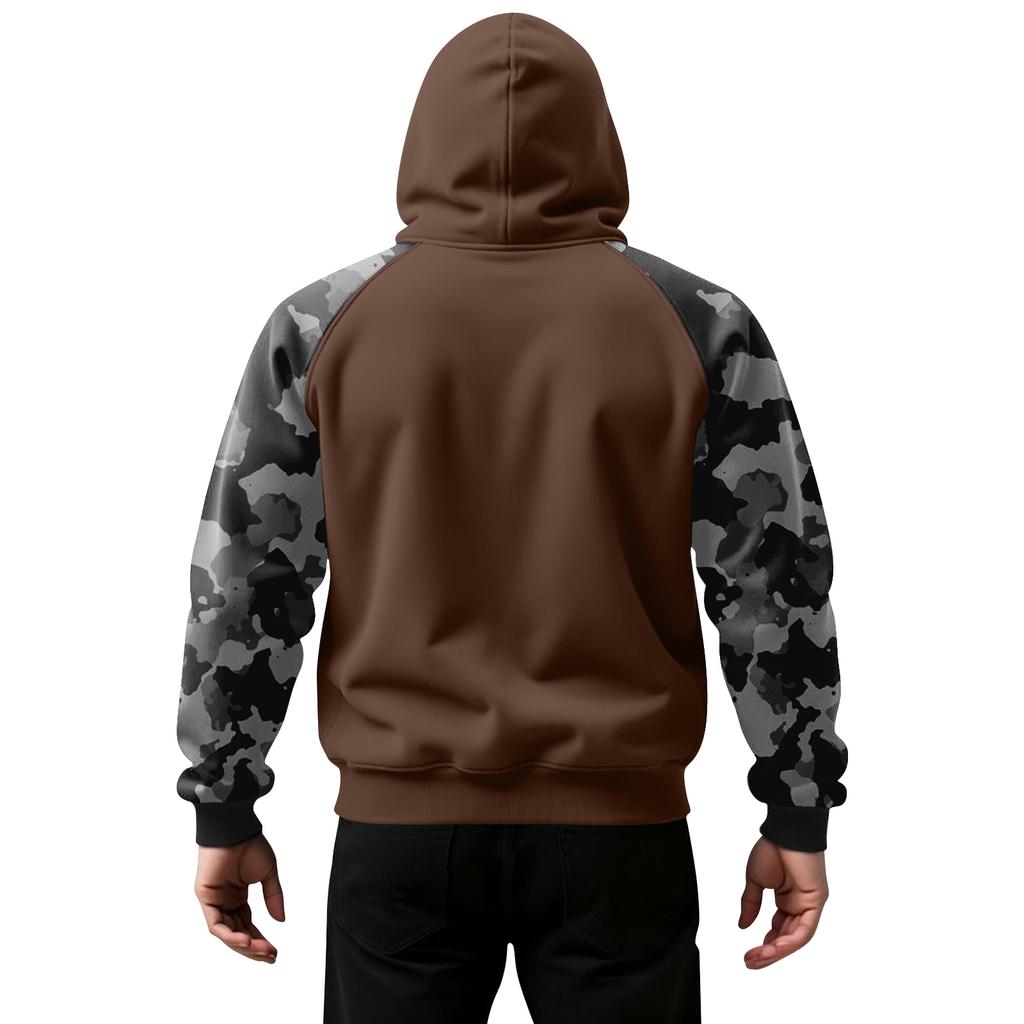 Men's Camouflage Sweatshirt Hoodie Men's Sports Large Size Casual Sweatshirt