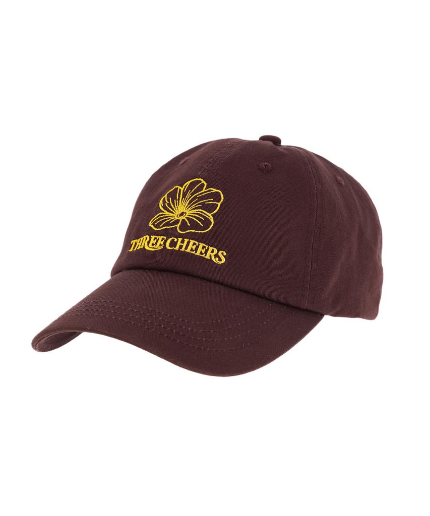 Sseulichieolseu Threecheers Flower Logo Ballcap Brown
