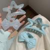 Hair Claw Transparent Jelly Color Bow Tie Star Design Shark Clip Back Head Large Hair Clip Hair Accessory