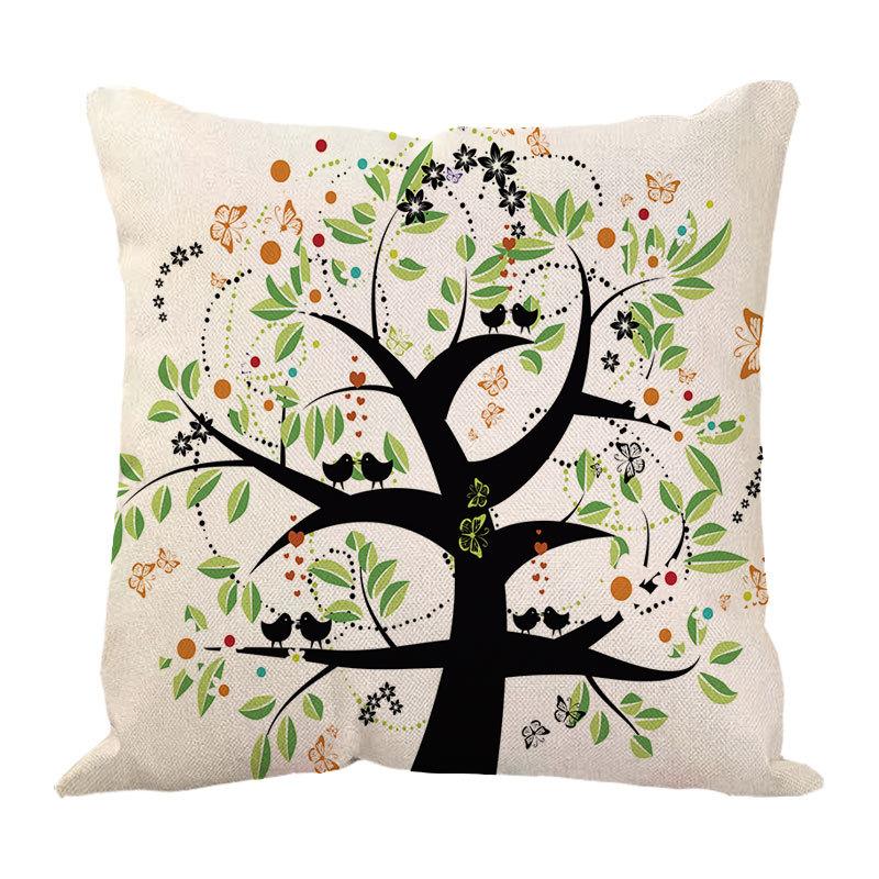 Money Tree Pillow Pillow Case Home Ornament Supplies Nordic Tree Flower Pillow Case Design Sofa Cushion Cushion Cover