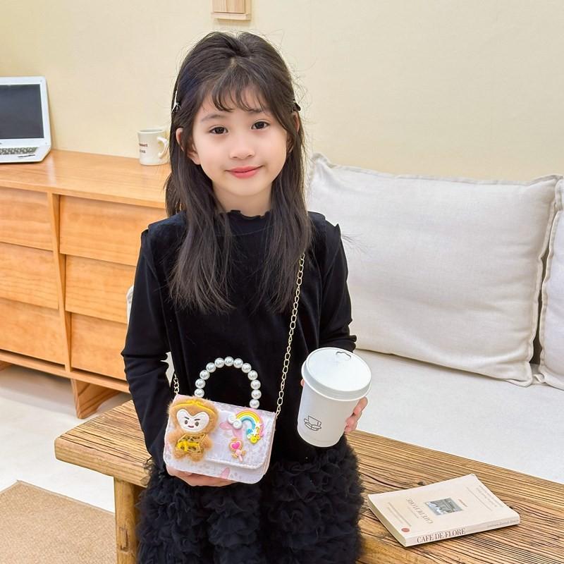 Monkey Trendy Cute Handbag For Little Girls In Multiple Colors And Floral Designs