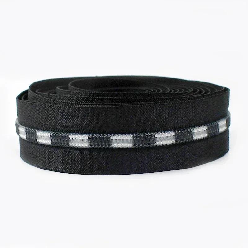 1-10M Meetee 5# Nylon Zippers Coil Plastic Zipper Tapes By The Meter Sewing Zips for Clothes Repair Kit Replacement Accessories