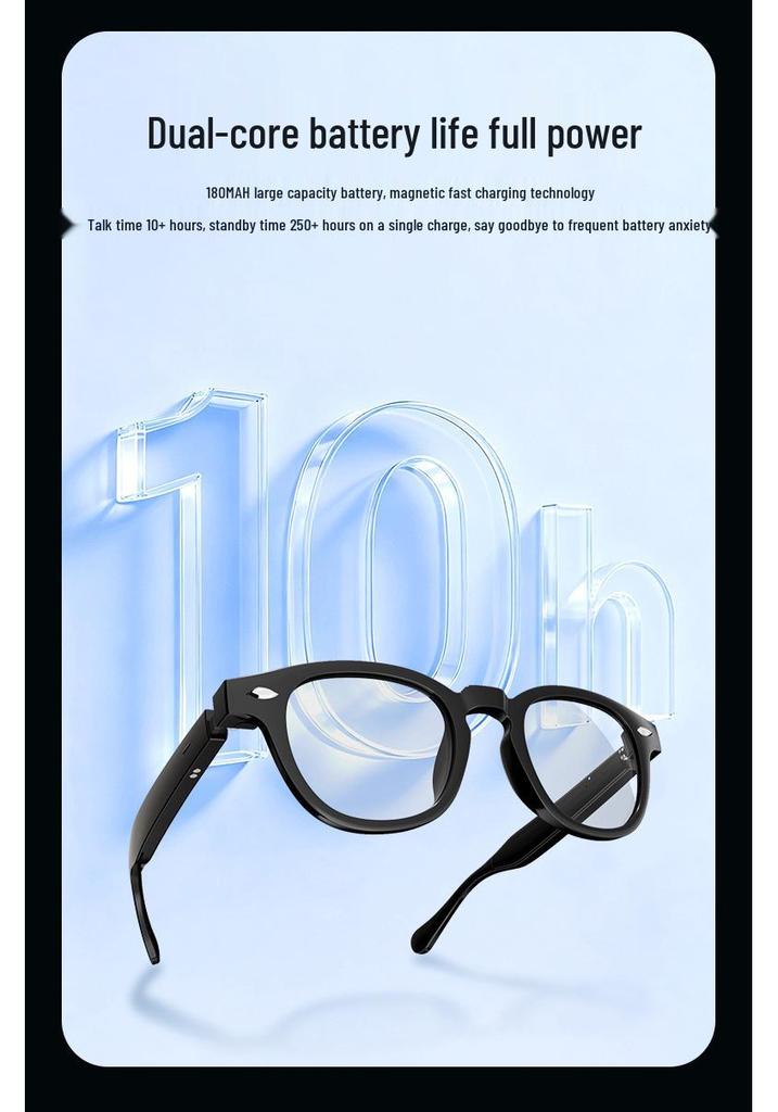 H06 Smart Glasses with AI Translation, Q&A, and Intelligent Recognition for Meeting Minutes