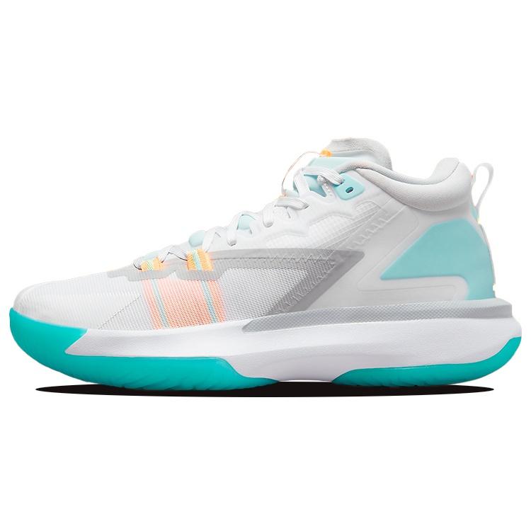 Air Jordan Zion 1 White Dynamic Turquoise Men s DA3130-101 EU 45