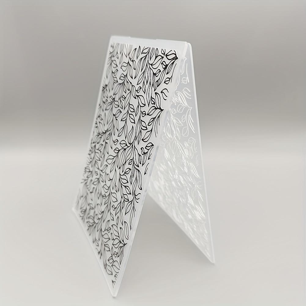 

Plastic Embossing Folder (A6 Size | Vine Leaf Pattern) Paper Craft Plastic Texture Stamping Die for Card Making Scrapbooking