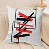 Abstract Lines Cushion Cover Soft Plush Fabric DoubleSided Printed Sofa Cushion Cover for All Seasons Home Decor Gift