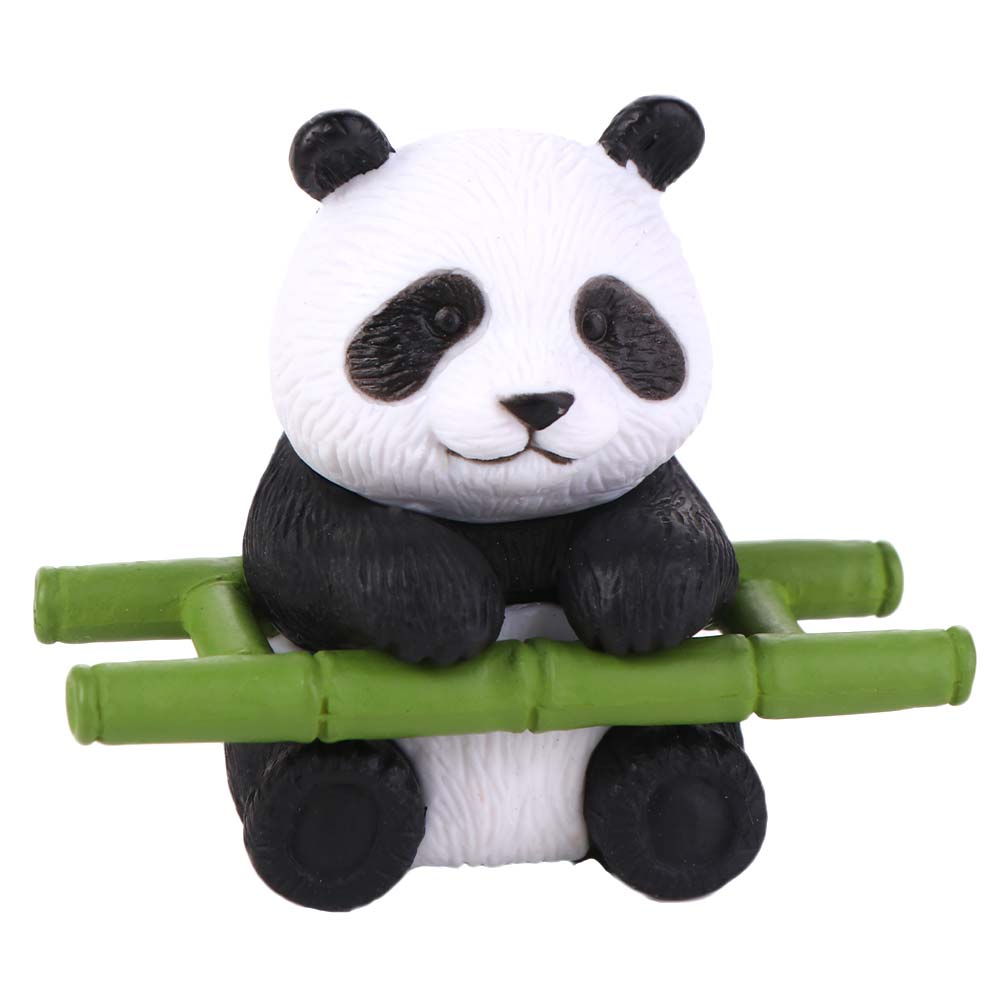 8pcs Cartoon Panda Ornament Lifelike Panda Statue Animal Dolls Miniature Panda Figurines  Yard