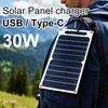 Solar Panel 5V  USB Type-C Charge Portable Flexible Kit  Lightweigh Mini System For  Phones Car Camping Hiking Power Banks IP65