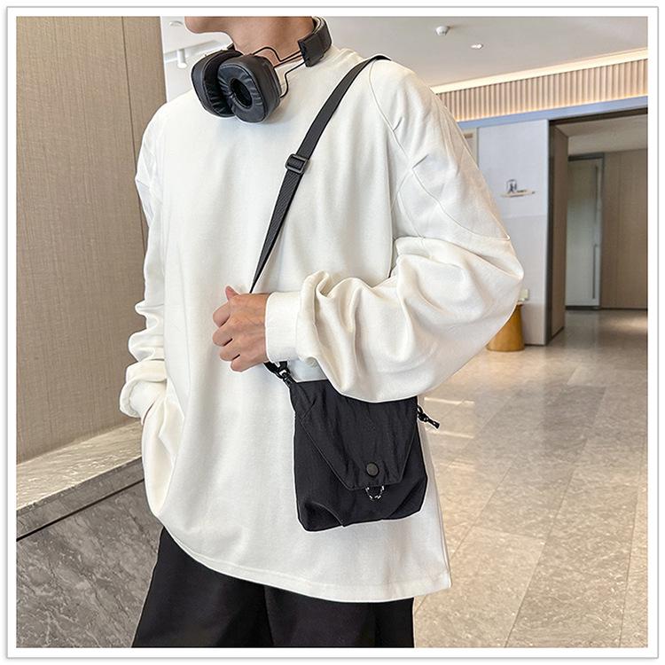 Japanese Style 2025 Casual Solid Color Mini Crossbody Phone Bag for Men and Women