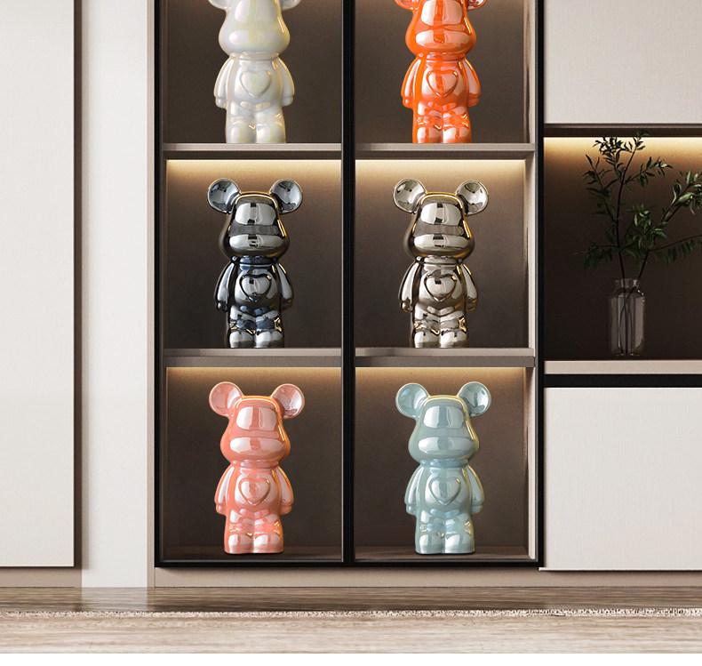 Light Luxury Violent Bear Ornament for TV Cabinet or Living Room Decor