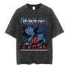 Vintage Washed Anime Perfect Blue A Satoshi Kon Film Mima Kirigoe TShirts Mens Women Fashion Oversized Short Sleeve T Shirts