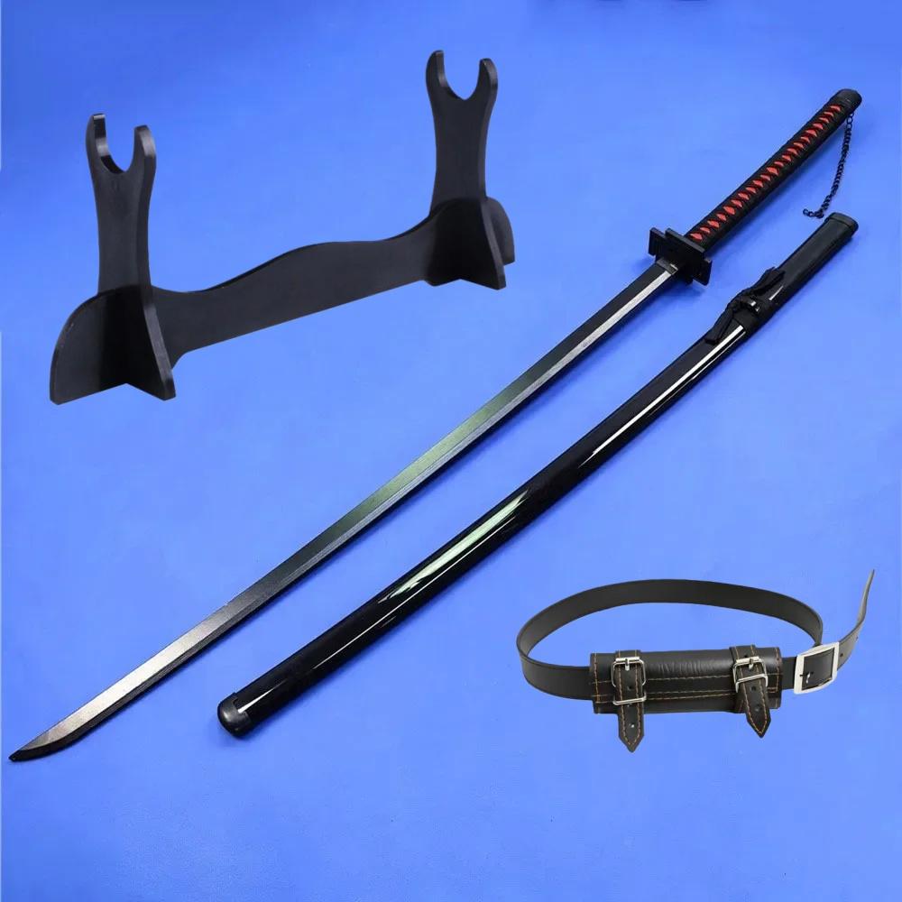 55inch Kurosaki Ichigo Katana Sword Anime Bleach Cosplay Long Ninja Knife Real Size Japanese Katana Original Samurai Sabre Gift