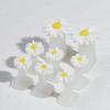 Soft Non-pinch Toe Separators 8 Pcs Reusable Plastic Cute Flower Pearl Designs for Long Time Pedicure Nail Polish