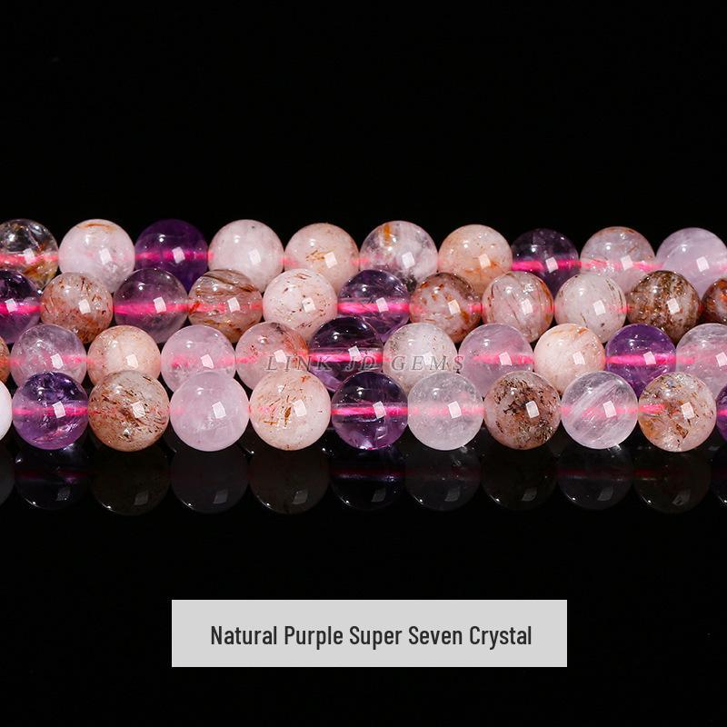 Brățară Jinde din Mărgele Cristal Super Șapte Negru Auriu Natural pentru Bijuterii DIY