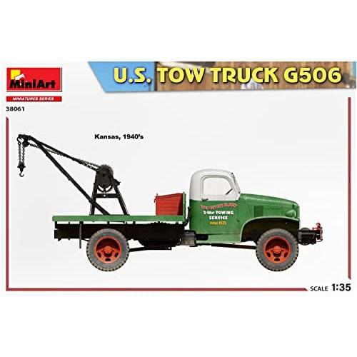 Miniart 1/35 Scale American Tow Truck G506 Plastic Model Kit MA38061
