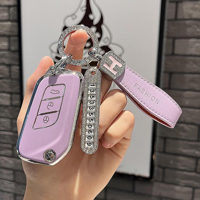 Tpu Car Remote Key Case Cover Protect Shell Fob For Baic Senova X25 X35 X55 X65 D50 For Changhe Q25 Q35 A6 Auto Accessories