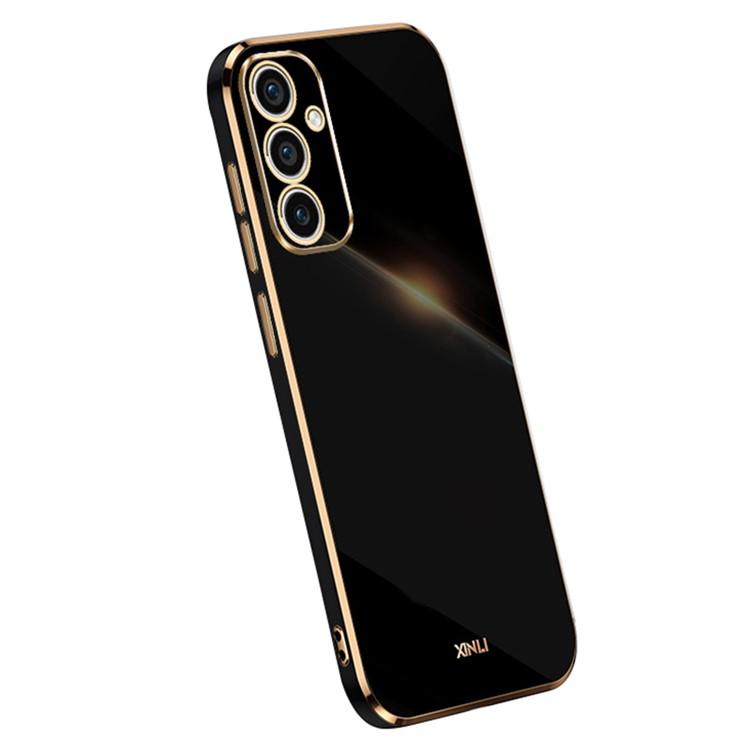 XINLI For Samsung Galaxy A56 5G Case TPU Phone Cover with Electroplating Frame F