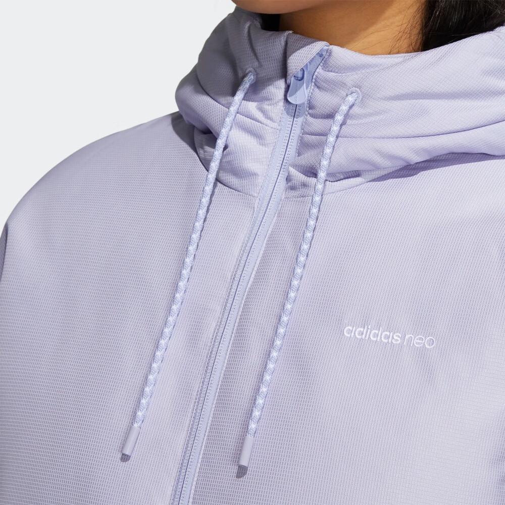 Adidas Neo Outdoor Sports Warm Hooded Down Jacket Winter Women Jacket Light-Purple H18634