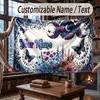 Butterfly Theme Throw Blanket Custom Name Text Personalized Blanket Soft Cozy Blanket for Home Sofa Bed