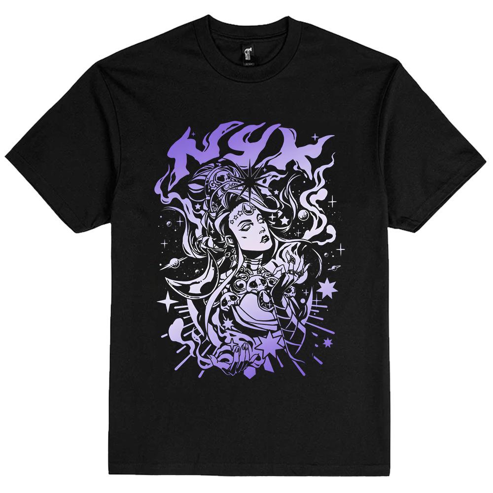 Cosmic Queen Gradient Graphic T-shirt XXL
