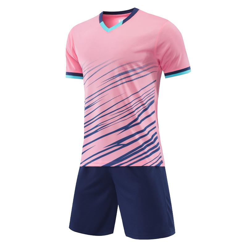Soccer Print Suit Breathable Club Team Comfortable Quick Dry Shirts Shorts Running  Training Jersey Tracksuit