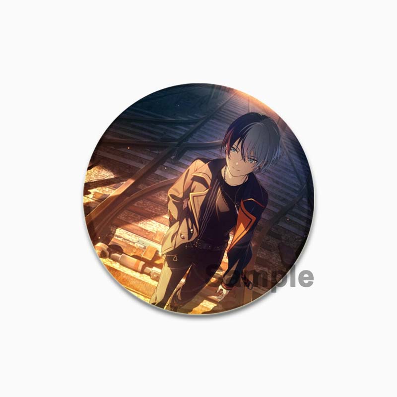 32/44/58 mm Project SEKAI Pin na batohy Kulaté plastové brože Kreativní kreslené postavičky odznak dárky