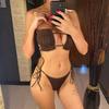 New Sexy Bandeau Pleated Ruched Bikini Women Swimwear Female Swimsuit Two-pieces Bikini Set Bather Bathing Suit Swim