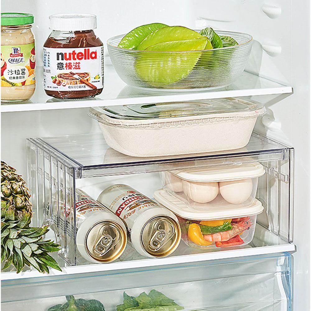 Stackable Fridge Layered Separator 2-Level Height Refrigerator Storage Rack  Kitchen