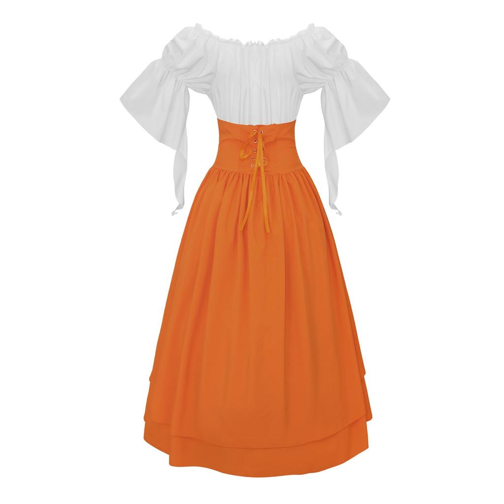 Dámské jednobarevné vintage dvorní korzetové Cos šaty