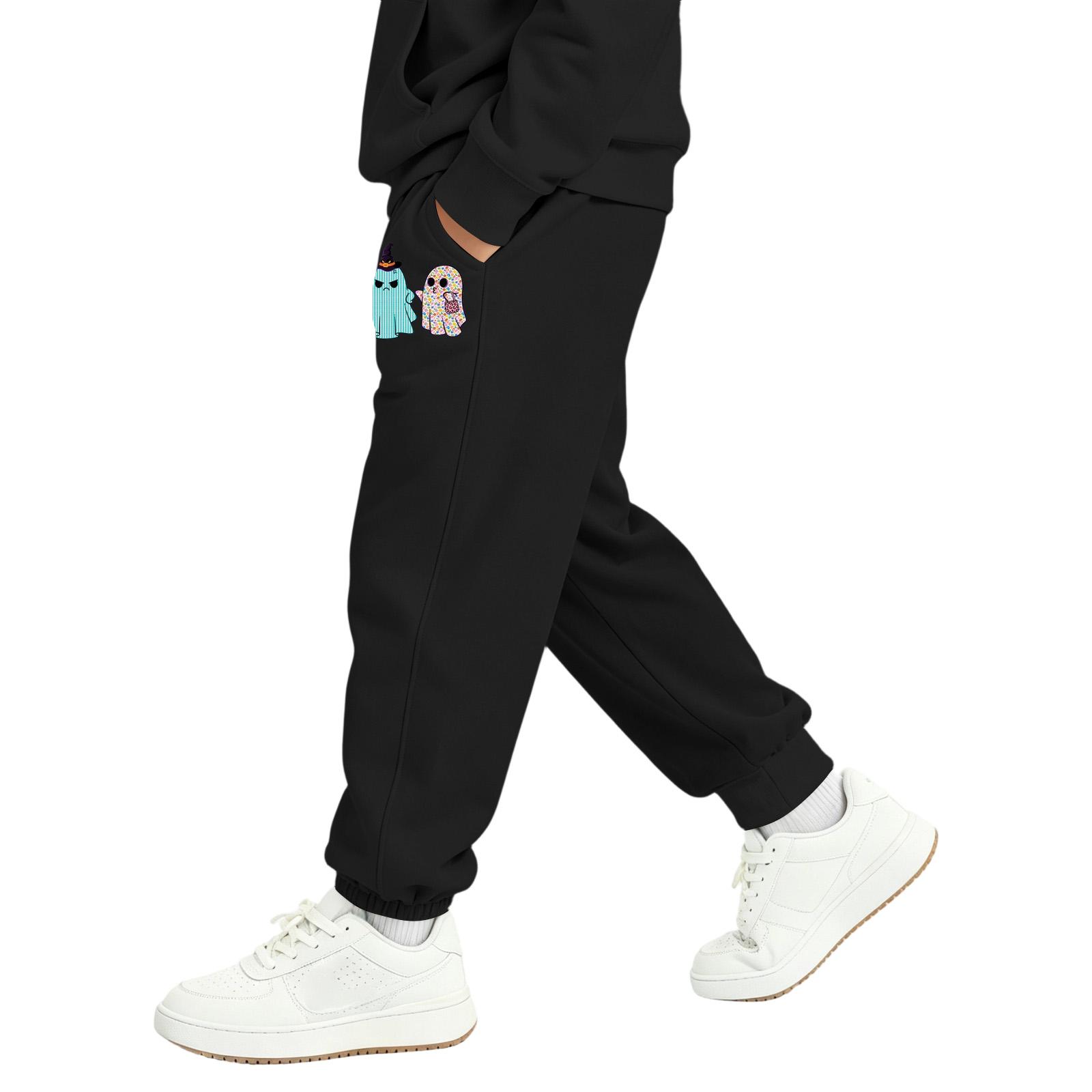 Kids Halloween Print Sweatpants with Pockets for Boys and Girls 100