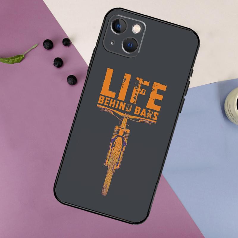 MTB Mountain Bike Cycling Bicycle Case For iPhone 16 15 14 13 12 11 Pro Max Mini X XR XS Max 7 8 Plus 2 Bumper Cases Cover