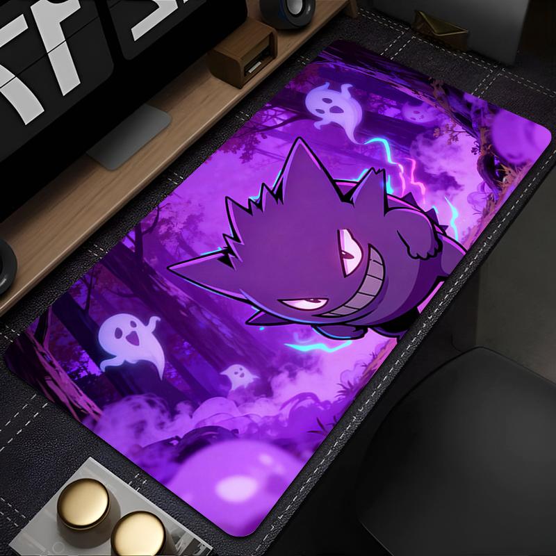 Gaming Mousepad Big Computer Designed specifically Mouse pad Natural Rubber with Locking Edge PPokemons Gengar Gaming Mouse Mat 30x80x0.2cm