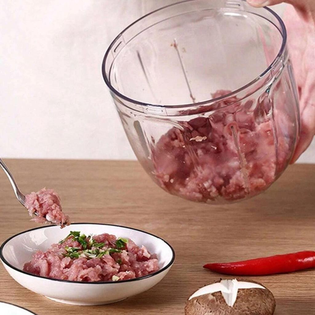 Multi Meat Mincer Garlic Chopper Onion Cutter Rotate Home Kitchen Garlic Hand Pull Blender Vegetable Crusher Cooking Tools