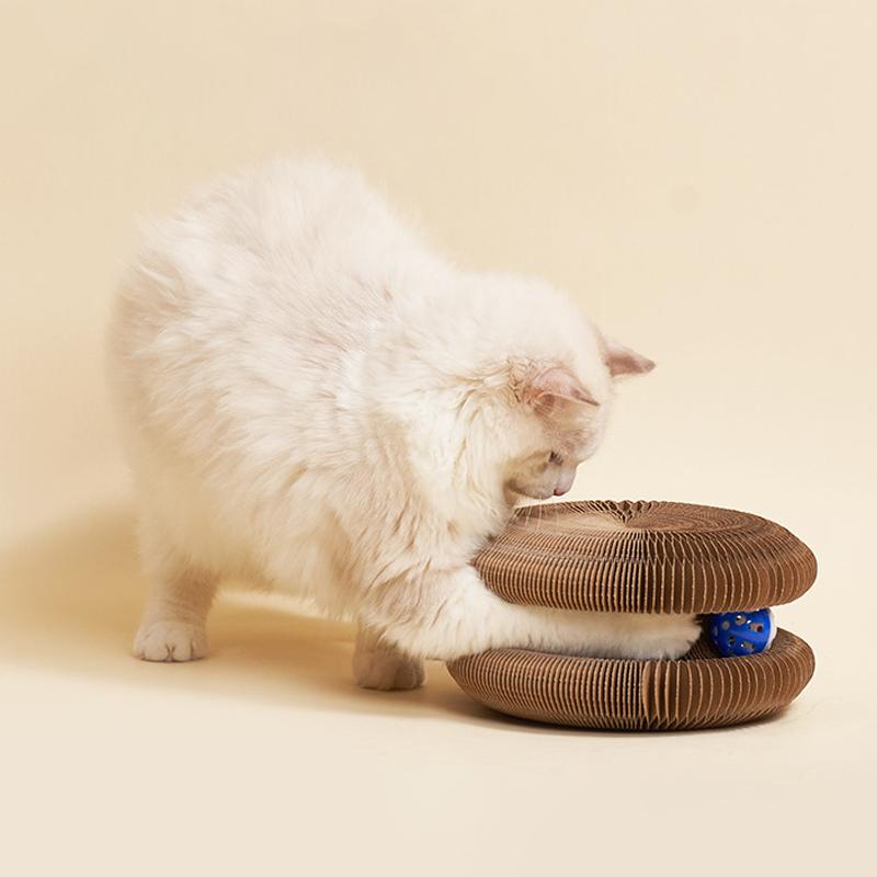Creative Cat Toys Transformable No Crumbs Cat Scratcher Resistant Scratching Wear-Resistant Decompression Cat Toys Pet Supplies