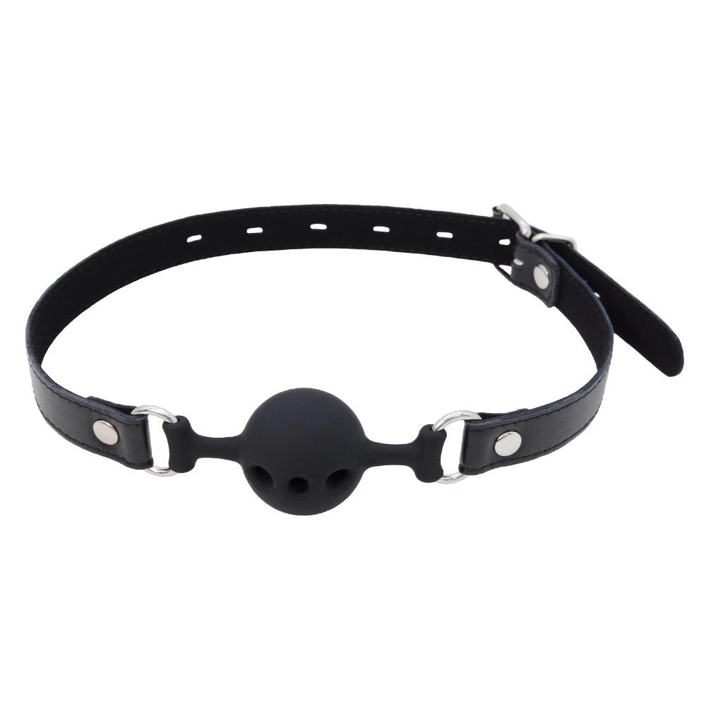 Silicone Ball Gag Restraint for Couples: Bondage & Training Tool