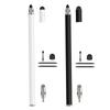 Premium Metal Styluses Pen with Fiber/Silicone/Disk Tip MultiDevice Compatible Digital Art Note Taking Tool for Creators