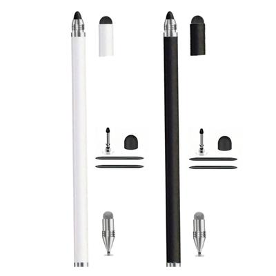 Premium Metal Styluses Pen with Fiber/Silicone/Disk Tip MultiDevice Compatible Digital Art Note Taking Tool for Creators