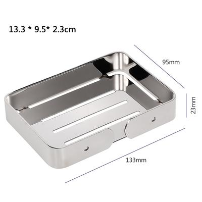 Portasapone con scarico per portasapone in acciaio inossidabile per portasapone da doccia per bagno, cucina, vasca da bagno