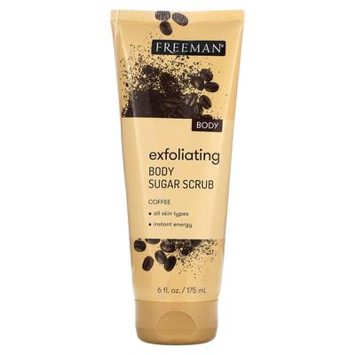 Freeman Beauty, Exfolierendes Körper-Zucker-Peeling, Kaffee, 6 fl oz (175 ml)