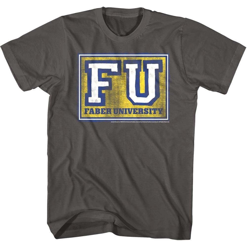 Animal House FU Faber University Men T Shirt Belushi Comedy Classic Gray Top XXXXL