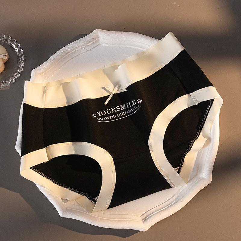 

Нижнее белье со средней посадкой, женские антибактериальные хлопковые спортивные шорты Pure Desire, сексуальные дышащие треугольные шорты M чёрный