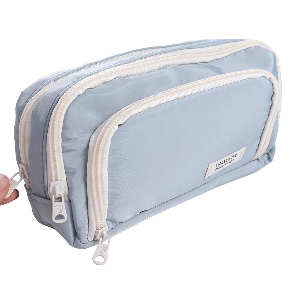 Stationery Large Capacity Pencil Bag Aesthetic Simple Stationery Holder Bag School Cases Children Gifts