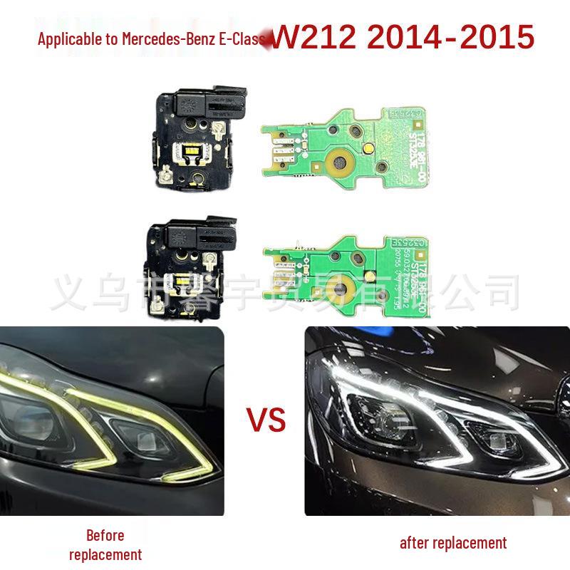 

Mercedes-Benz E-Class W212 Headlight LED DRL Chip (White, 2014-2015) Right Side (4 pieces)