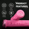 WFS World Map MTB Grips Single Clamp Ergonomic Mountain Bike Handlebar Grips Comfortable Vibration Damping for and Downhill Berry Pink Lock-On –