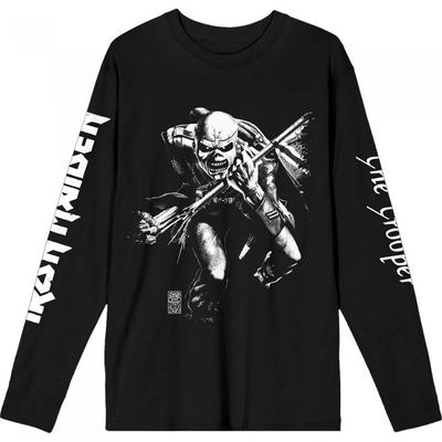 Iron Maiden Unisex Adult Trooper Isolated Long-Sleeved T-Shirt