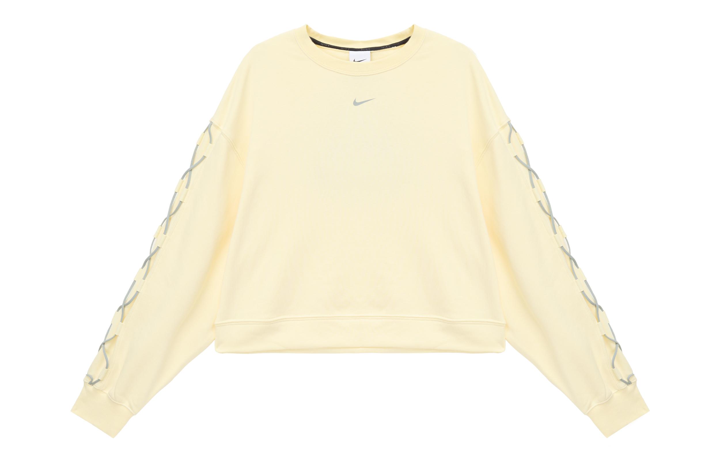 Nike Sweatshirts Women s Yellow Crew Neck Moderate Other DX0003-744 XL