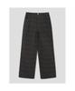 Saendeusaundeu (Unisex) Leopard Wide Oval Elastic Waist Pants Ash